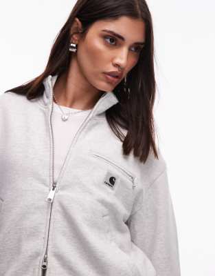 Carhartt WIP - Detroit - Jacke aus Sweatstoff in Grau