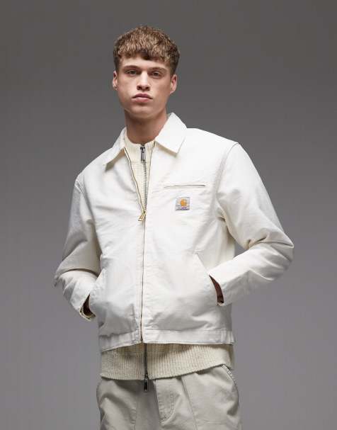 Carhartt WIP – Detroit – Jacke in Wollweiß - view 1
