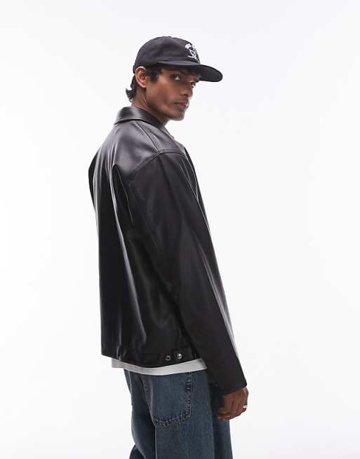 Carhartt WIP detroit jacket faux leather | ASOS Carhartt WIP detroit jacket faux leather | ASOS