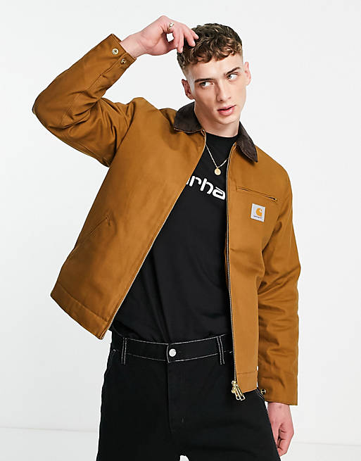 Carhartt WIP detroit jacket in brown