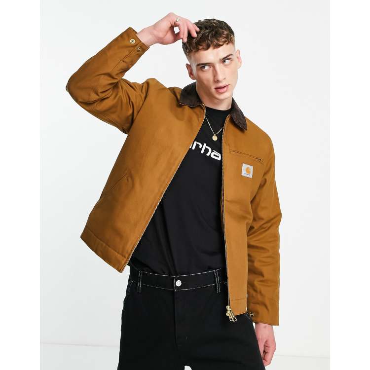 Carhartt WIP detroit jacket in brown ASOS