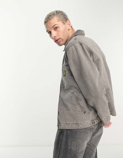 Carhartt detroit sales jacket grey