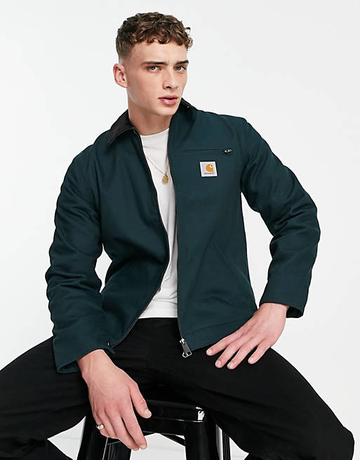 Carhartt WIP detroit jacket in forest green