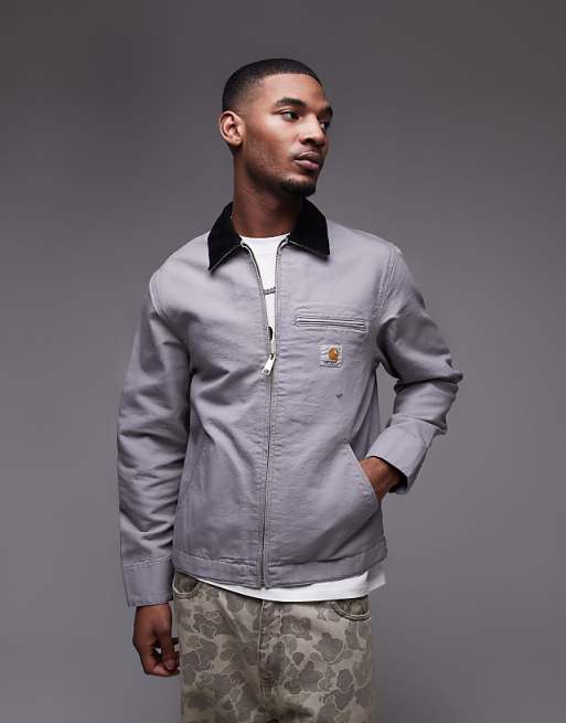 Carhartt WIP detroit Jacket in grey | ASOS Carhartt WIP detroit Jacket in grey | ASOS