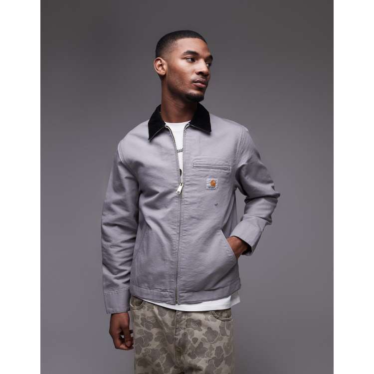 Carhartt WIP detroit Jacket in grey | ASOS