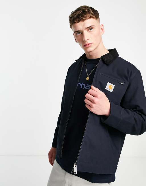 Carhartt jacket hot sale navy blue