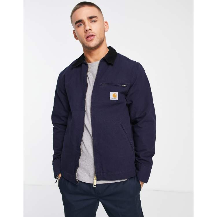 Carhartt WIP detroit jacket in washed navy | ASOS