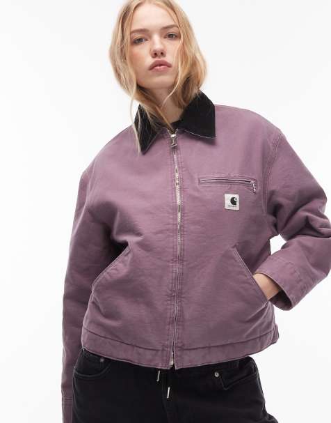 Carhartt WIP Detroit jacket in washed purple - view 1