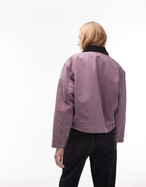 Carhartt WIP detroit jacket in washed purple