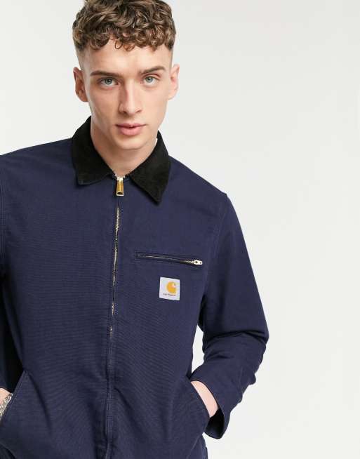 Carhartt WIP OG Detroit Lined Jacket In Navy for Men