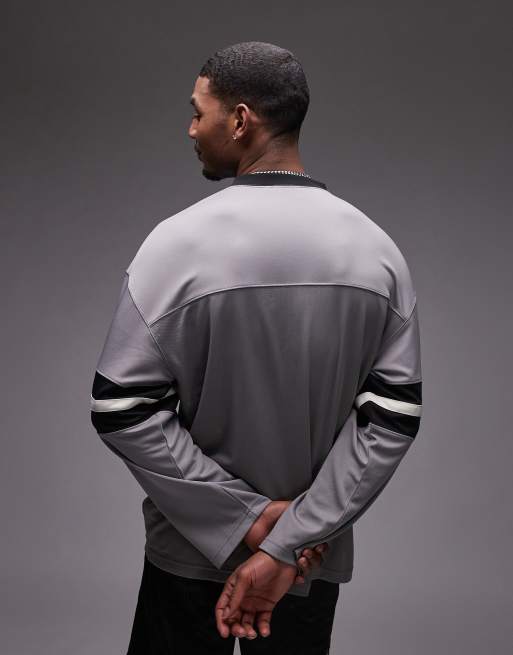 【carhartt】\"L/S Detroit Mesh\"メッシュ 長袖ロゴTシャツ/gray carhartt】