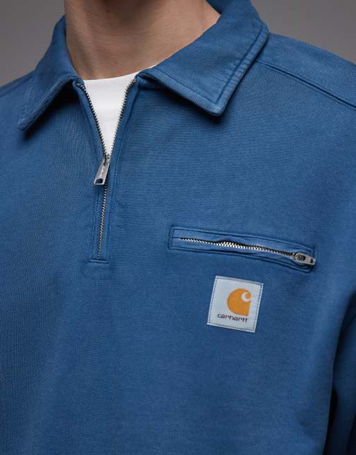 Carhartt WIP - Detroit - Sweat à col zippé - Bleu foncé, 5 de 5
