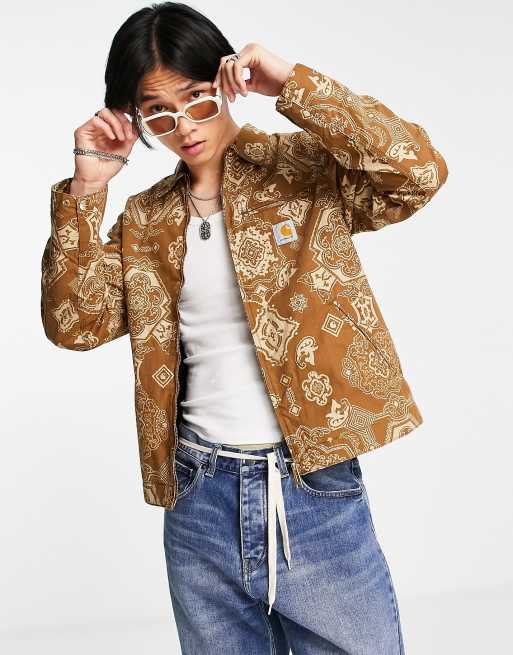Carhartt WIP - Detroit - Veste à imprimé cachemire - Fauve