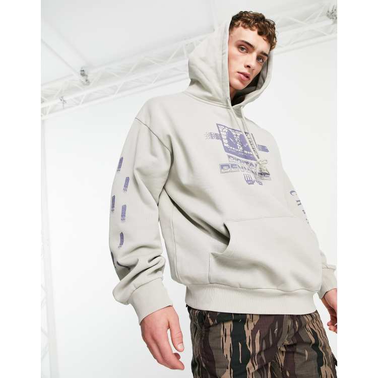 Carhartt WIP digital print hoodie in gray