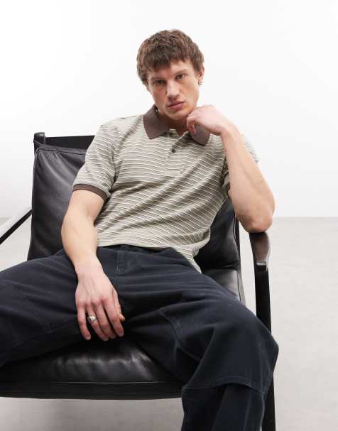 Carhartt WIP - Dion - Brun polo med striber - view 1