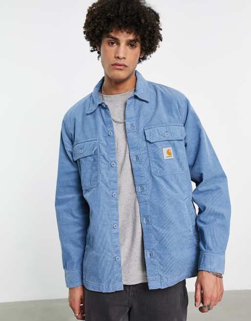 Carhartt WIP dixon corduroy overshirt in blue | ASOS