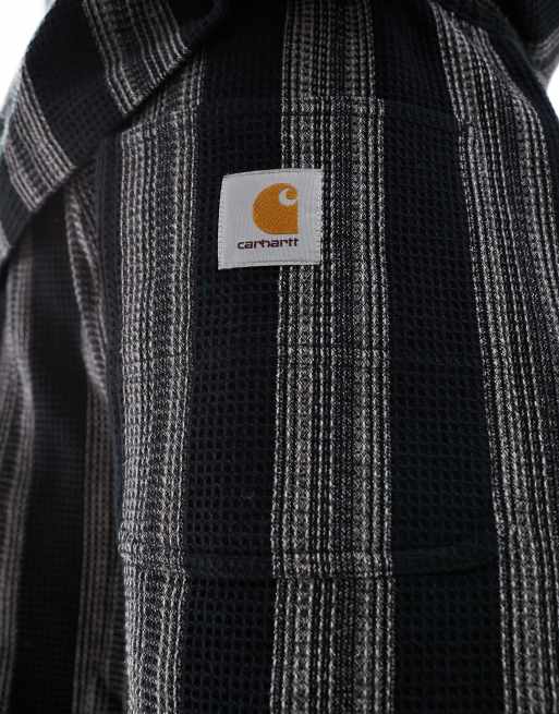 Carhartt WIP - Dodson - Pantaloncini neri a righe in coordinato, 4 di 5