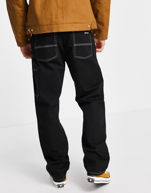 Carhartt WIP Double Front utility regular pants in black