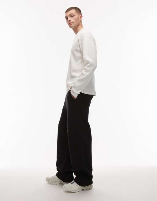Carhartt WIP double knee baggy trackies in black, 3 of 5