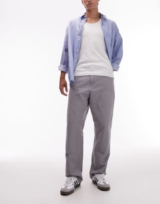 Carhartt WIP double knee jeans in gray
