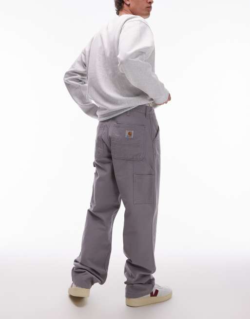 Carhartt WIP double knee jeans in gray