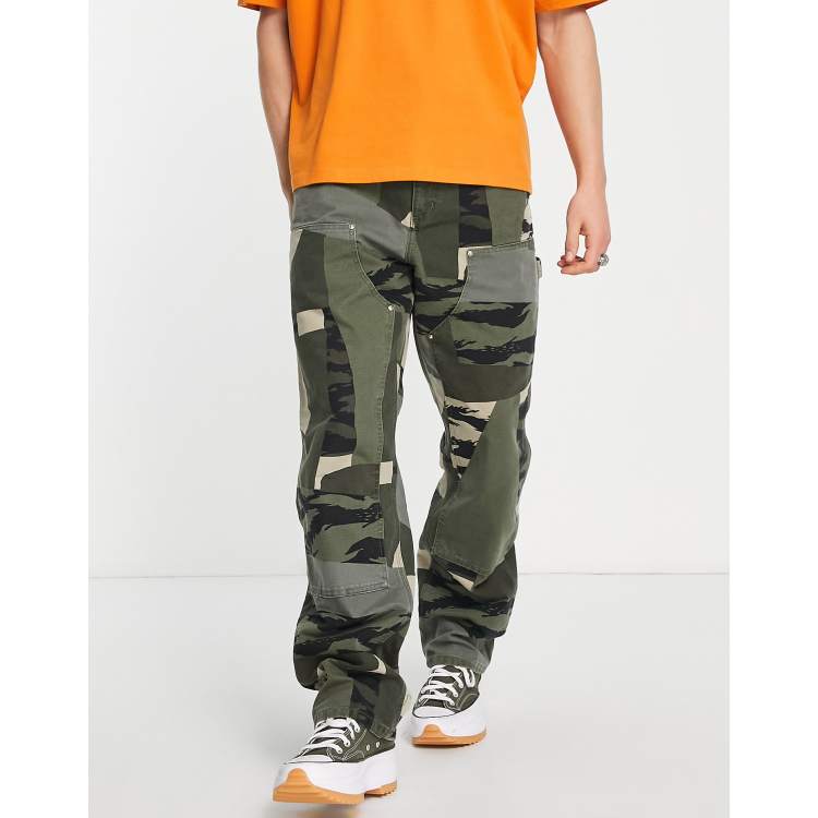 Carhartt WIP double knee pant in camo | ASOS