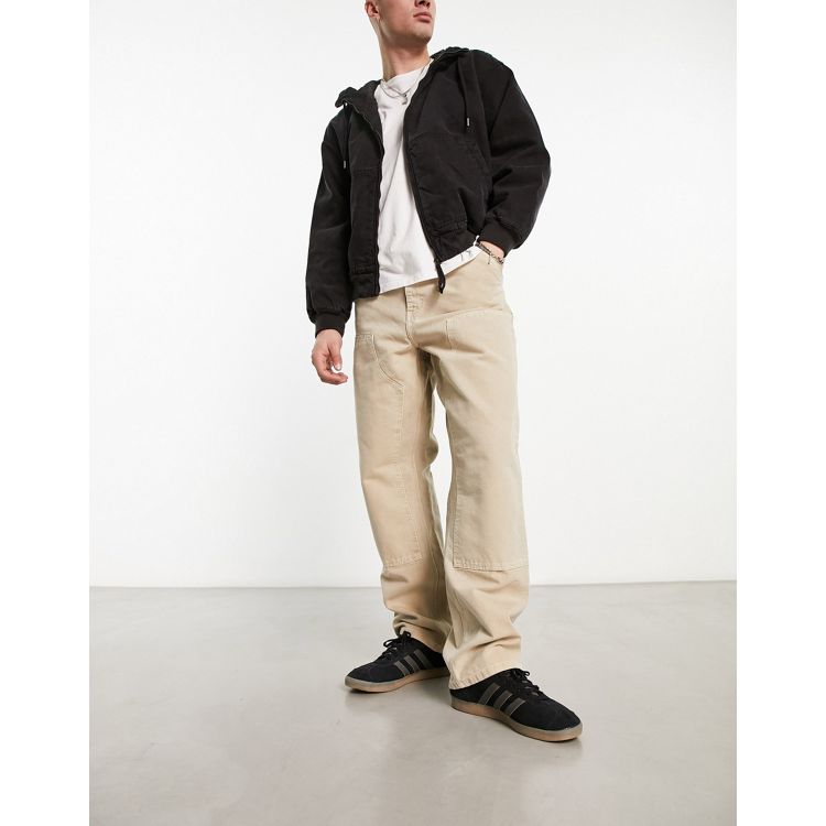 Carhartt WIP double knee trousers in brown | ASOS