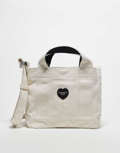 Carhartt WIP – Drewe – Kremowa torba typu tote z logo z sercem - view 1