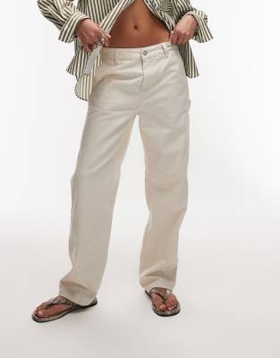 Carhartt Drewe Pants With Heart Logo In White