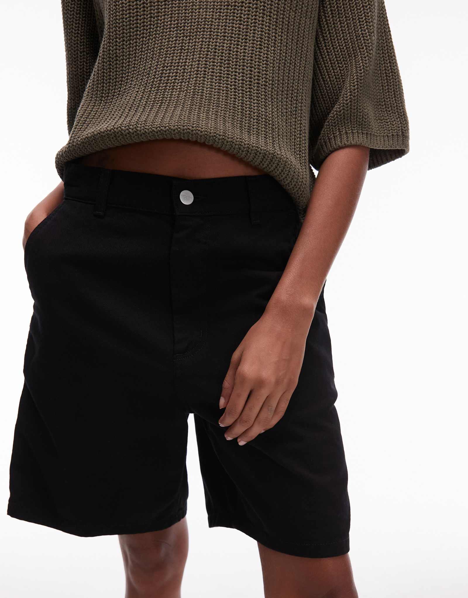Шорты Carhartt WIP Drewe черного цвета 