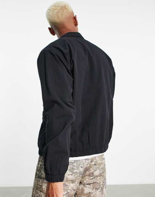 Carhartt WIP dryden seersucker jacket in black | ASOS