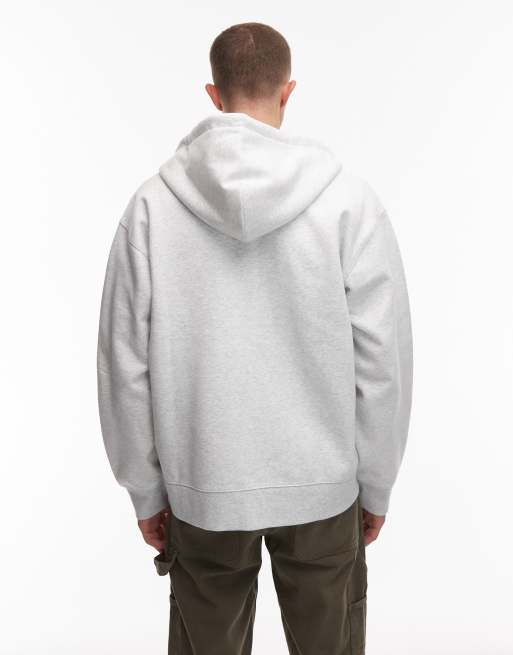 Carhartt WIP dual zip through hoodie in grey, 3 of 5