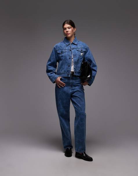 Carhartt WIP duck orell denim co-ord in blue camo - view 1