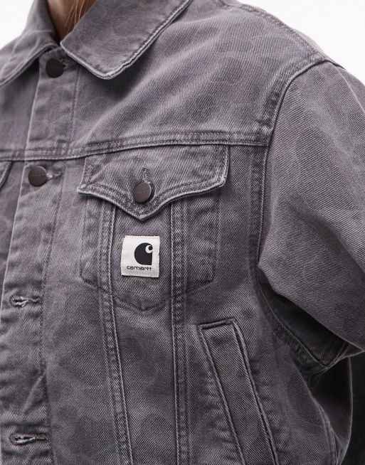 Carhartt WIP duck orell denim jacket in grey camo | ASOS