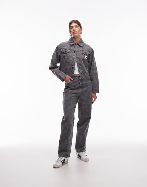 Carhartt WIP - Duck Orell - Ensemble en jean à motif camouflage - Gris - view 1