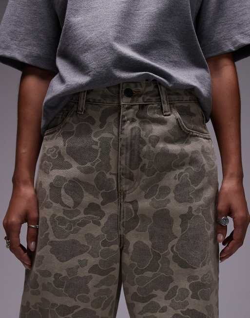 Carhartt WIP - Duck Orell - Jeans affusolati beige mimetici , 5 di 5