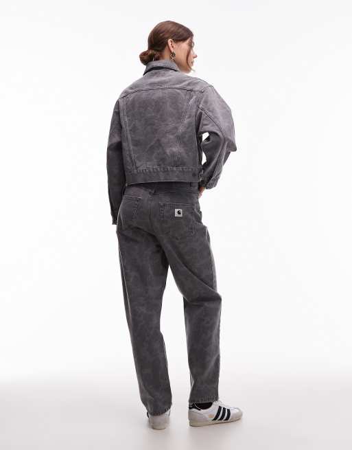 Carhartt WIP – Duck Orell – Jeans in Grau mit Military-Muster, 2 von 5