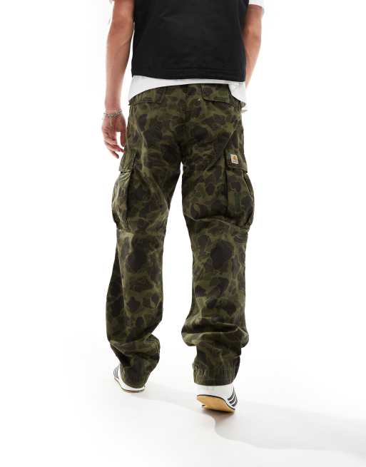 Carhartt WIP – Duck – Zielone bojówki o regularnym kroju, 5 z 5