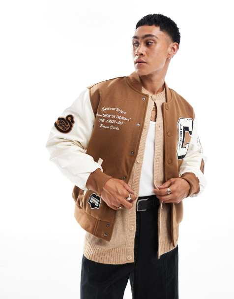 Carhartt WIP ducks bomber jacket in brown - view 1