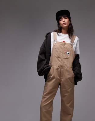 Carhartt WIP Carhartt WIP dungarees in beige-Neutral