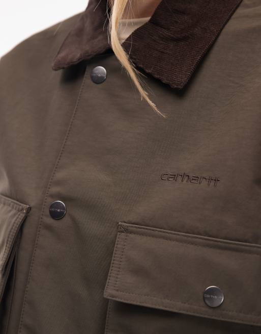 Carhartt WIP dunham jacket in khaki green, 2 of 4