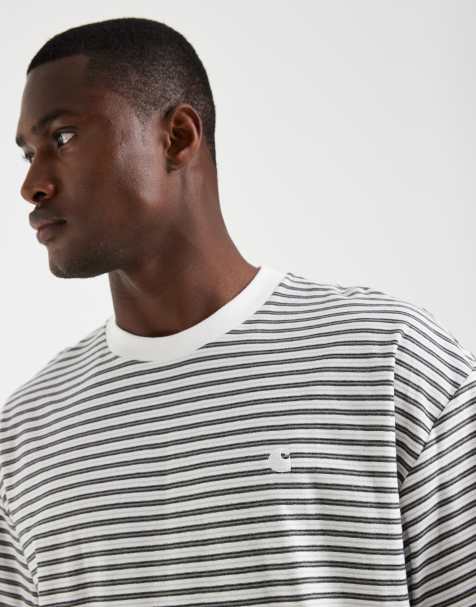 Carhartt WIP - Dupree - Camiseta blanca a rayas - view 1
