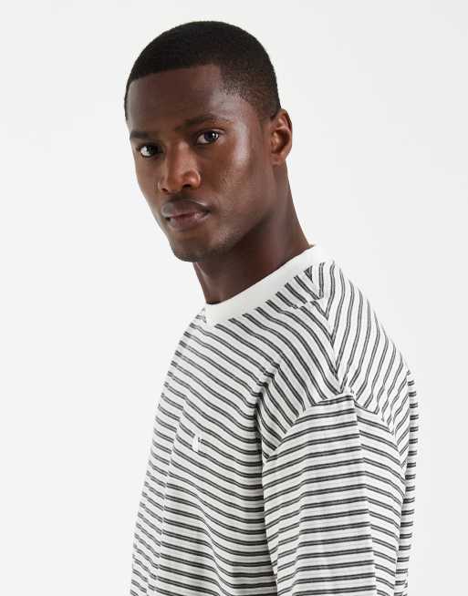 Carhartt WIP - Dupree - T-shirt bianca a righe, 4 di 5