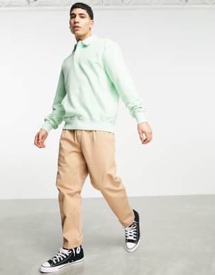 Carhartt WIP duster collared sweatshirt in green