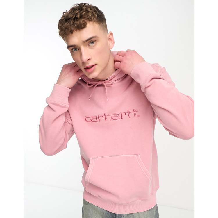 Pink 2025 carhartt hoodie