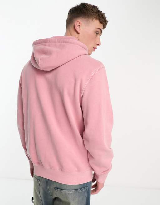 Carhartt WIP duster garment dyed hoodie in pink