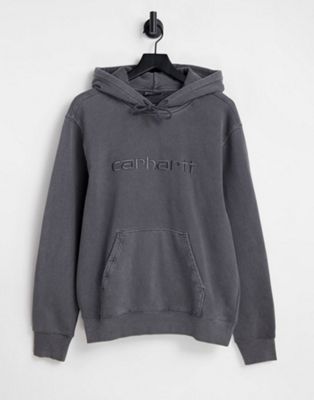 Carhartt WIP duster pigment dye heavyweight hoodie in brown - ASOS Price Checker