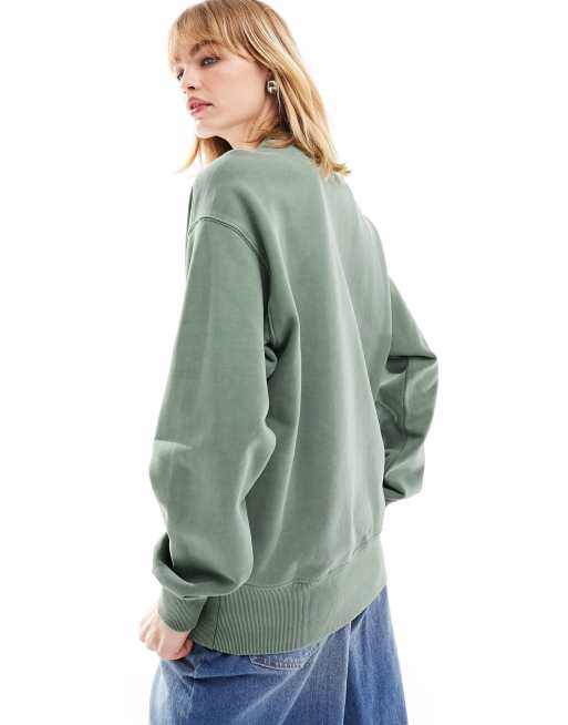 Carhartt WIP Duster sweatshirt in green ASOS