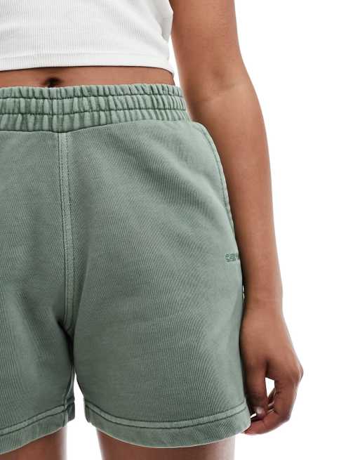 Carhartt WIP – Duster – Zielone szorty dresowe, 5 z 5