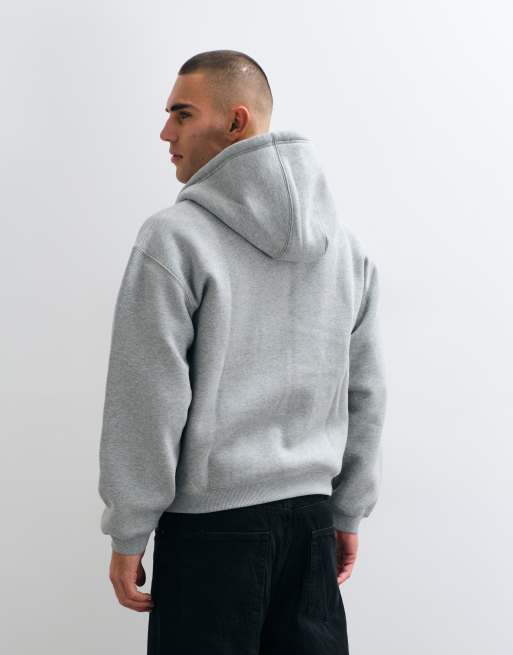 Carhartt WIP Ebbert hoodie met rits in grijs gemêleerd, 4 van 5